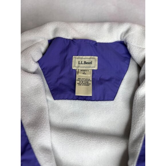L.L. Bean Women's size L Light Purple Sleeveless Fleece-Lined Cozy Vest GorpCore - Picture 3 of 4